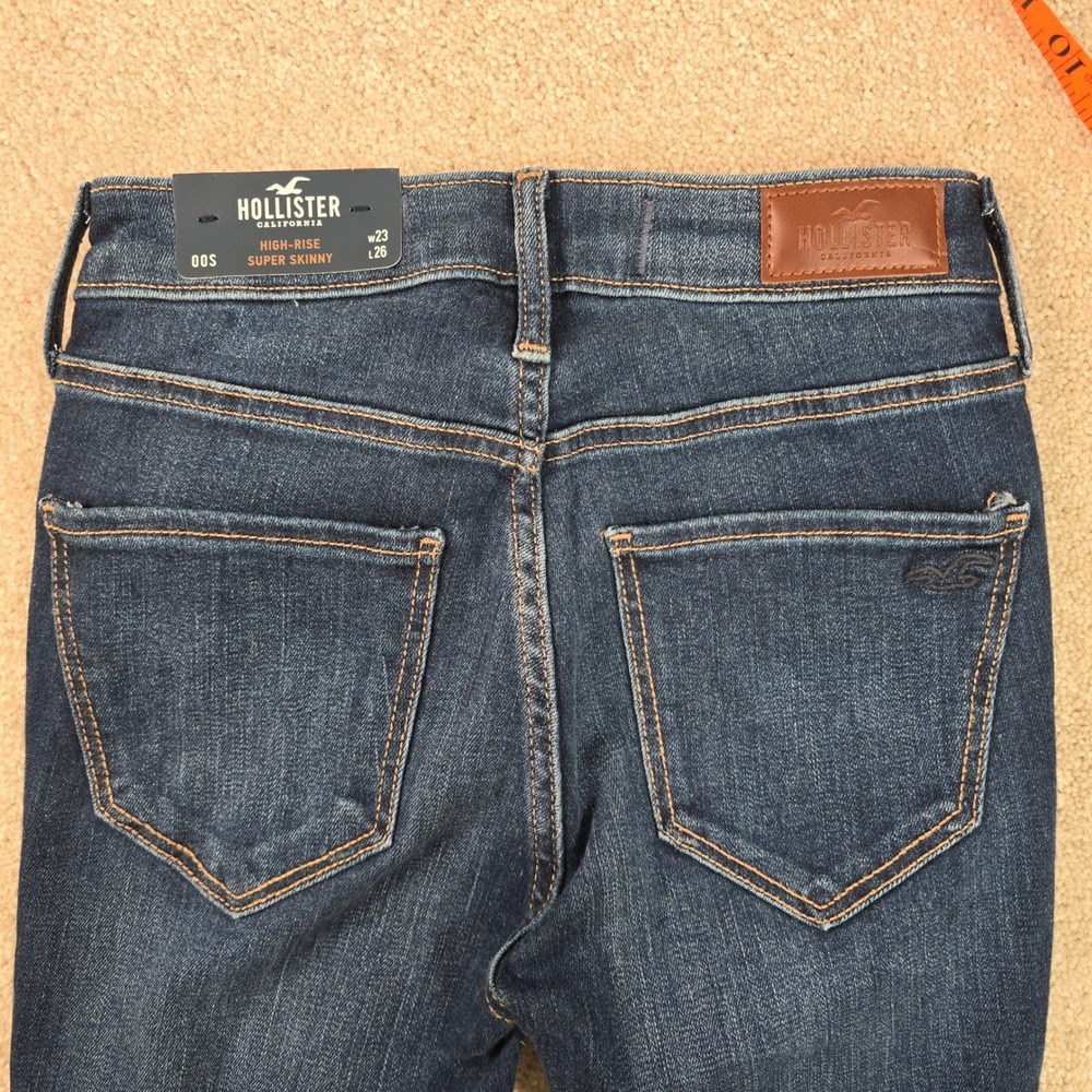 Hollister High-Rise Super‎ Skinny Jeans W23 L26 Dark Wash Soft Stretch 00S